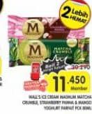 Promo Harga Walls Magnum Mango Yoghurt Parfait, Matcha Crumble 80 ml - Superindo