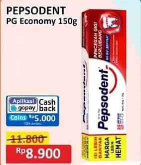 Promo Harga Pepsodent Pasta Gigi Pencegah Gigi Berlubang White 150 gr - Alfamart