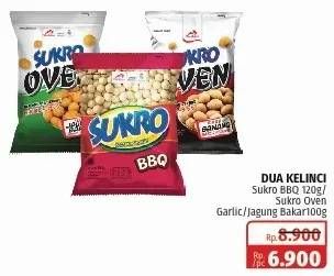 Promo Harga DUA KELINCI Kacang Sukro BBQ, Oven Rasa Bawang, Oven Rasa Jagung Bakar 100 gr - Lotte Grosir
