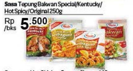 Promo Harga Sasa Tepung Bumbu Bakwan Spesial, Kentucky, Hot Spicy, Original 250 gr - Carrefour