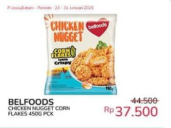 Promo Harga Belfoods Nugget Cornflakes 450 gr - Indomaret