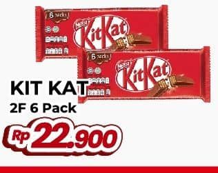 Promo Harga Kit Kat Chocolate 2 Fingers per 6 bungkus 17 gr - Yogya