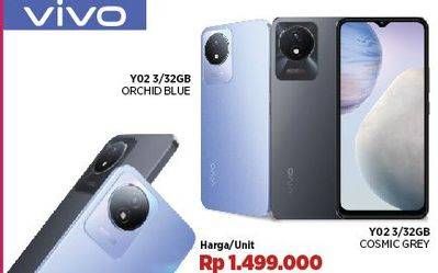 Promo Harga Vivo Y02 Smartphone 3/32GB  - COURTS