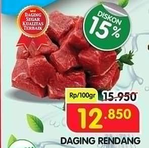 Promo Harga Daging Rendang Sapi per 100 gr - Superindo