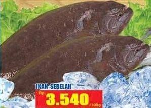 Promo Harga Ikan Sebelah per 100 gr - Hari Hari