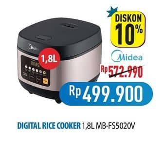 Promo Harga Midea Rice Cooker - MB-FS5020W  - Hypermart