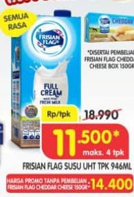 Promo Harga Frisian Flag Susu UHT Purefarm All Variants 946 ml - Superindo