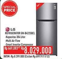 Promo Harga LG GN-B422SQCL | Kulkas 2 Pintu  - Hypermart