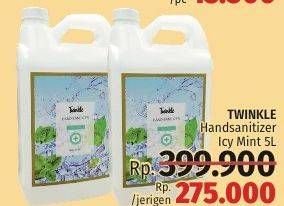 Promo Harga TWINKLE Hand Sanitizer Icy Mint 5 ltr - LotteMart