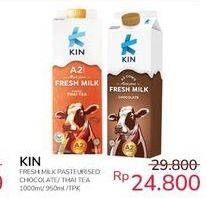 Promo Harga KIN Fresh Milk Chocolate, Thai Tea 950 ml - Indomaret