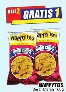 Promo Harga HAPPY TOS Tortilla Chips 160 gr - Hari Hari