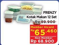 Promo Harga FRENZY Kotak Makan MT-7603 per 12 pcs - Hypermart