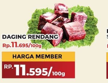 Promo Harga Daging Rendang Sapi per 100 gr - Yogya