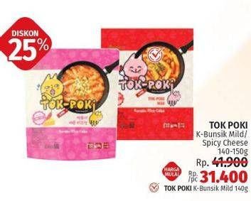 Promo Harga KORINUS K-Bunsik Tok-Poki Spicy Cheese 140 gr - LotteMart
