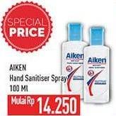 Promo Harga AIKEN Hand Sanitizer Spray 100 ml - Hypermart