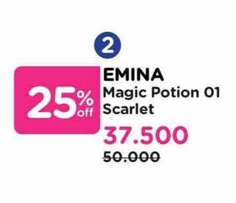 Promo Harga Emina Magic Potion 01. Scarlet  - Watsons