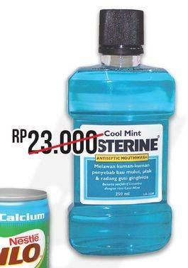 Promo Harga Listerine Mouthwash Cool Mint/ Fresh Burst  - Alfamart