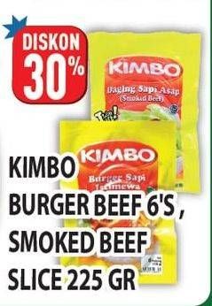 Promo Harga Kimbo Burger Beef/Smoked Beef  - Hypermart