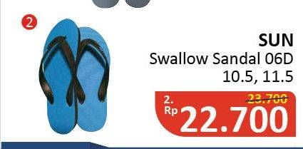 Promo Harga SUN SWALLOW Sandal Jepit Pria 06D  - Alfamidi