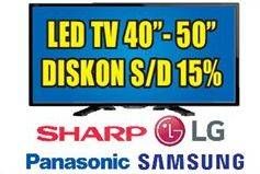 Promo Harga SHARP/LG/PANASONIC/SAMSUNG LED TV 40'' - 50''  - Hypermart