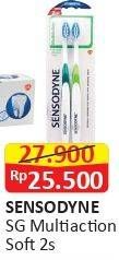 Promo Harga SENSODYNE Sikat Gigi Multi Action Soft 2 pcs - Alfamart