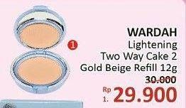 Promo Harga WARDAH Lightening Two Way Cake 02 Golden Beige 12 gr - Alfamidi