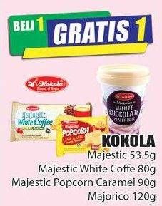 Promo Harga KOKOLA Majestik Wafer Cream White Coffee 80 gr - Hari Hari