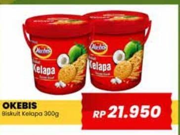 Promo Harga Okebis Biskuit Kelapa 300 gr - Yogya