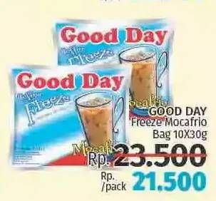 Promo Harga Good Day Coffee Freeze Mocafrio per 10 pcs 30 gr - LotteMart