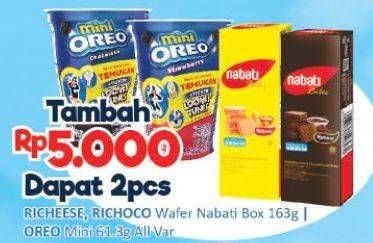 Nabati Wafer/Oreo Mini Biskuit Sandwich