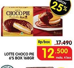 Promo Harga LOTTE Chocopie Marshmallow per 6 pcs 28 gr - Superindo