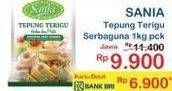 Promo Harga Sania Tepung Terigu 1000 gr - Indomaret