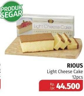 Promo Harga RIOUS GOLD Light Cheese Cake 12 pcs - Lotte Grosir