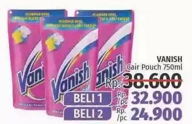 Promo Harga VANISH Penghilang Noda Cair 750 ml - LotteMart