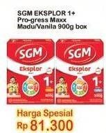 Promo Harga SGM Eksplor 1+ Susu Pertumbuhan Madu, Vanila 900 gr - Indomaret