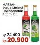 Promo Harga Marjan Syrup Boudoin Cocopandan, Melon 460 ml - Indomaret