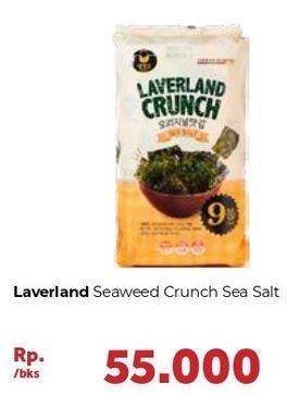 Promo Harga MANJUN Laverland Crunch Sea Salt per 9 pcs 4 gr - Carrefour