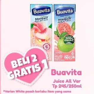 Promo Harga Buavita Fresh Juice All Variants 245 ml - Alfamart