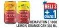 Promo Harga HEMAVITON C1000 Lemon, Orange 330 ml - Hypermart