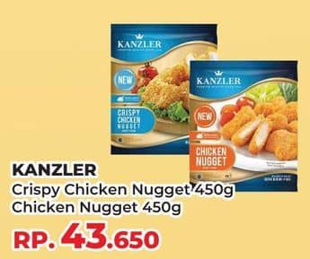 Promo Harga Kanzler Chicken Nugget Original, Crispy 450 gr - Yogya