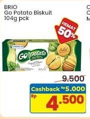 Promo Harga Siantar Top GO Potato Biskuit Kentang Original 104 gr - Indomaret
