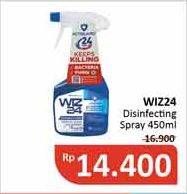Promo Harga WIZ 24 Disinfecting Spray and Clean All Surface 450 ml - Alfamidi