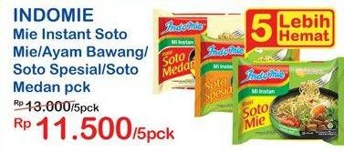 Promo Harga INDOMIE Mi Kuah Ayam Bawang, Soto Medan, Soto Mie, Soto Spesial 69 gr - Indomaret