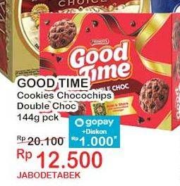 Promo Harga Good Time Cookies Chocochips Double Choc 144 gr - Indomaret