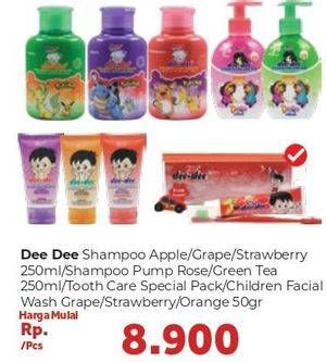 Promo Harga DEE DEE Children Facial Wash 50gr/Pasta Gigi & Sikat Gigi/Shampoo 200ml/250ml  - Carrefour
