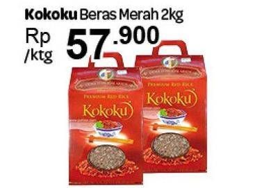 Promo Harga Kokoku Premium Red Rice 2 kg - Carrefour