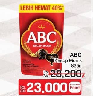 Promo Harga ABC Kecap Manis 825 ml - LotteMart