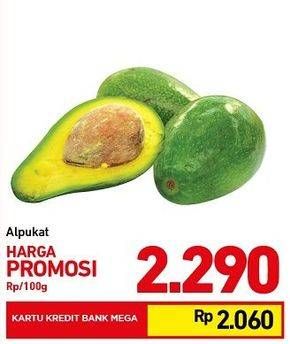 Promo Harga Alpukat per 100 gr - Carrefour