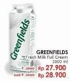Promo Harga GREENFIELDS Fresh Milk Full Cream 1000 ml - LotteMart