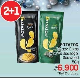 Promo Harga Potato Q Chips Sosis Jumbo Mexico, Rumput Laut 50 gr - LotteMart